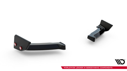 Splittery zadní boční + flaps Toyota GR Yaris Mk4 Facelift černý lesklý plast
