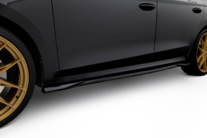 Prahové lišty V.1 Škoda Octavia RS Liftback / Combi Mk4 / Mk4 Facelift černý lesklý plast