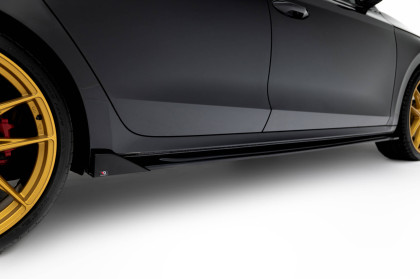 Prahové lišty V.2 Škoda Octavia RS Liftback / Combi Mk4 / Mk4 Facelift černý lesklý plast