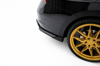 Splittery zadní boční V.2 Škoda Octavia RS Liftback / Combi Mk4 / Mk4 Facelift černý lesklý plast