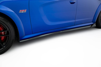 Prahové lišty Dodge Charger RT Scat Pack Widebody Mk3 Facelift černý lesklý plast