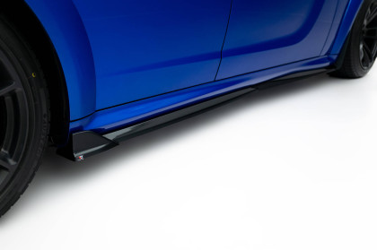 Prahové lišty Dodge Charger RT Scat Pack Widebody Mk3 Facelift černý lesklý plast