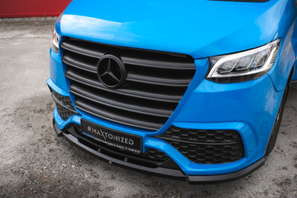 Spojler pod nárazník lipa Mercedes-Benz Sprinter Mk3 černý lesklý plast