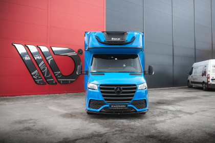 Spojler pod nárazník lipa Mercedes-Benz Sprinter Mk3 černý lesklý plast