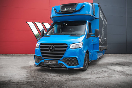 Spojler pod nárazník lipa Mercedes-Benz Sprinter Mk3 černý lesklý plast