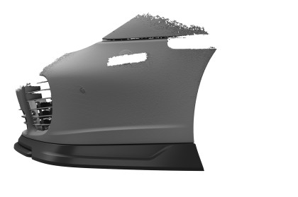 Spoiler pod přední nárazník CSR CUP pro Porsche 911/996 2002-2006 - carbon look matný
