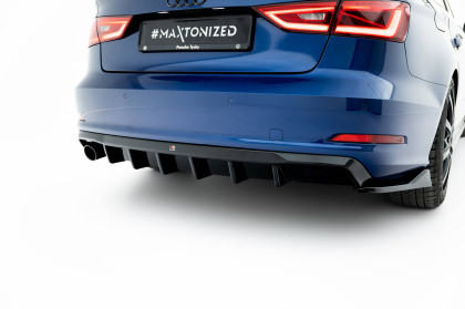Zadní difuzor Audi A3 Sedan 8V černý lesklý plast - single