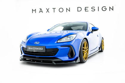 Spojler pod nárazník lipa V.1 + Flaps Subaru BRZ Mk2 černý lesklý plast