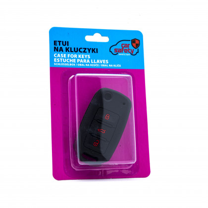 EPKC74 BLACK CAR KEY COVER SKODA VOLKSWAGEN