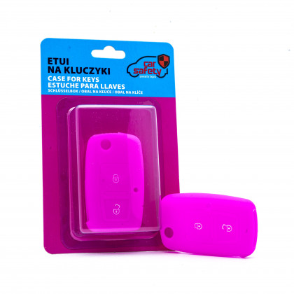 EPKC72 PINK CAR KEY COVER SEAT SKODA VOLKSWAGEN