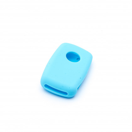 EPKC71 LIGHT BLUE CAR KEY COVER SEAT SKODA VOLKSWAGEN