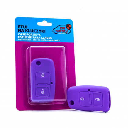 EPKC69 PURPLE CAR KEY COVER SEAT SKODA VOLKSWAGEN