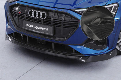 Spoiler pod přední nárazník CSR CUP pro Audi e-tron GE 2018-2022 - carbon look lesklý