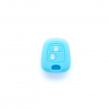 EPKC53 LIGHT BLUE CAR KEY COVER CITROEN PEUGEOT TOYOTA