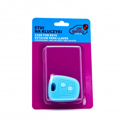 EPKC53 LIGHT BLUE CAR KEY COVER CITROEN PEUGEOT TOYOTA