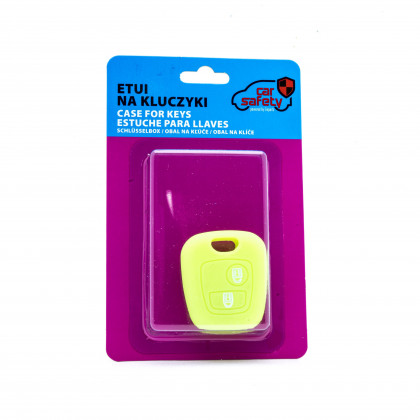 EPKC52 NEON GREEN CAR KEY COVER CITROEN PEUGEOT TOYOTA