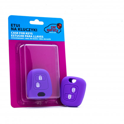 EPKC51 PURPLE CAR KEY COVER CITROEN PEUGEOT TOYOTA
