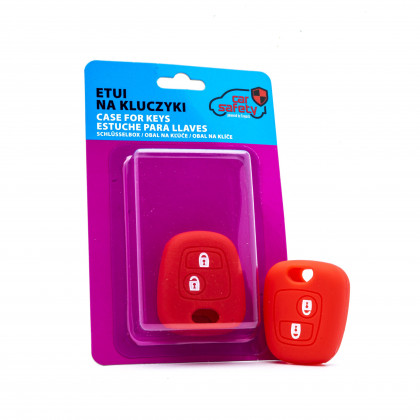 EPKC48 RED CAR KEY COVER CITROEN PEUGEOT TOYOTA