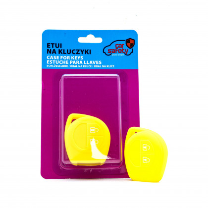 EPKC37 YELLOW CAR KEY COVER FIAT OPEL SUZUKI
