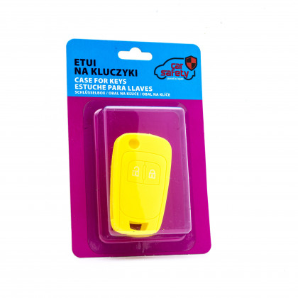 EPKC28 YELLOW CAR KEY COVER CHEVROLET OPEL VAUXHALL