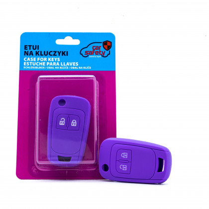EPKC24 PURPLE CAR KEY COVER CHEVROLET OPEL VAUXHALL
