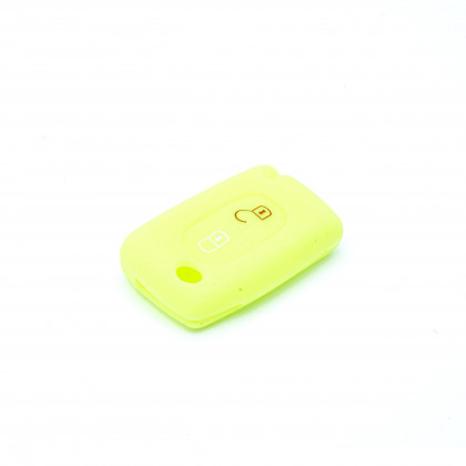 EPKC125 NEON GREEN CAR KEY COVER CITROEN PEUGEOT