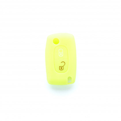 EPKC125 NEON GREEN CAR KEY COVER CITROEN PEUGEOT