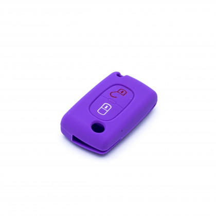 EPKC124 PURPLE CAR KEY COVER CITROEN PEUGEOT