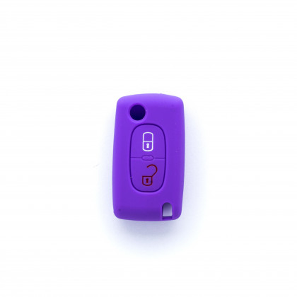 EPKC124 PURPLE CAR KEY COVER CITROEN PEUGEOT