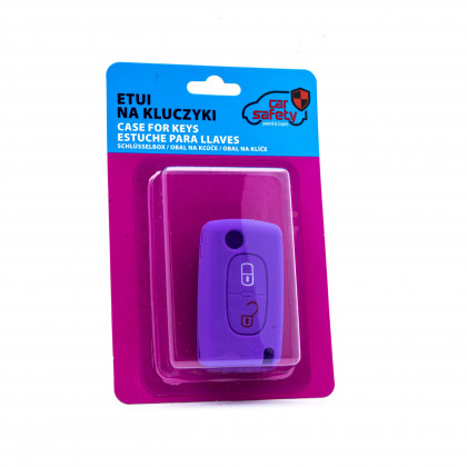 EPKC124 PURPLE CAR KEY COVER CITROEN PEUGEOT