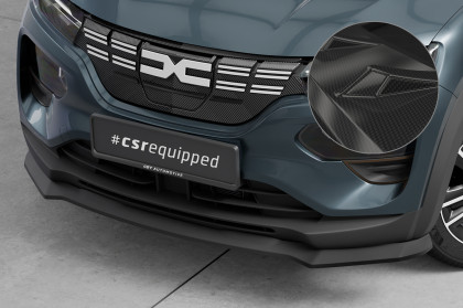 Spoiler pod přední nárazník CSR CUP pro Dacia Spring Electric 2020- carbon look lesklý