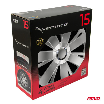 Poklice Energy 15” stříbrná sada 4ks COLOR BOX
