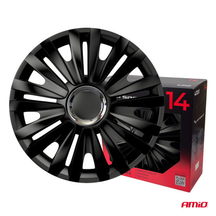 Poklice Royal 14” černá sada 4ks COLOR BOX