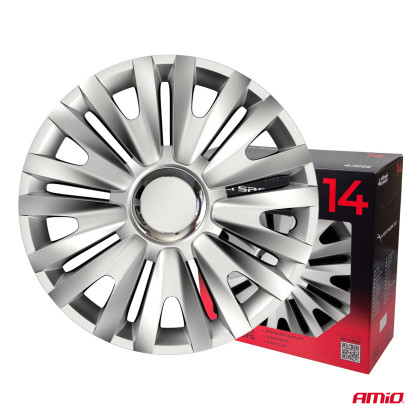 Poklice Royal 14” stříbrná sada 4ks COLOR BOX