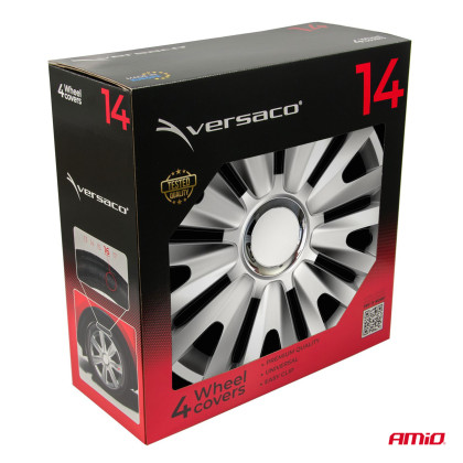Poklice Royal 14” stříbrná sada 4ks COLOR BOX