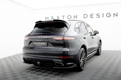 Splittery zadní boční Porsche Cayenne Sport Design Mk3 černý lesklý plast