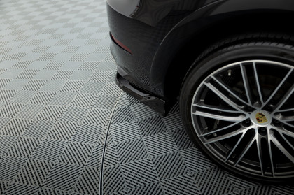 Splittery zadní boční Porsche Cayenne Sport Design Mk3 černý lesklý plast