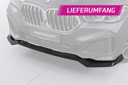 Spoiler pod přední nárazník CSR CUP pro BMW X6 (G06) 2019-2023 základní - černý lesklý