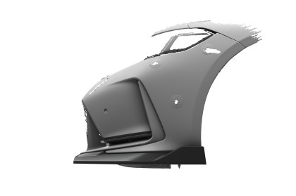 Spoiler pod přední nárazník CSR CUP pro Honda Civic (FL5) Type R 2022- carbon look lesklý