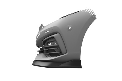 Spoiler pod přední nárazník CSR CUP pro BMW 1 F40 2019-2024 - černý lesklý