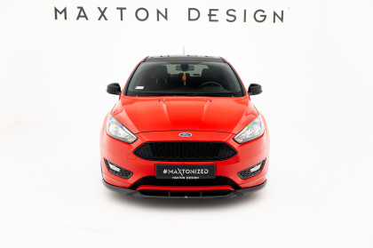 Spojler pod nárazník lipa V.3 Ford Focus ST-Line Mk3 Facelift černý lesklý plast