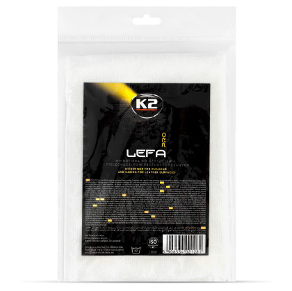 K2 LEFA PRO mikrovláknová utěrka na kůži 40x40 cm