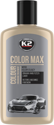 Leštěnka barevná s voskem K2 250ml - stříbrná