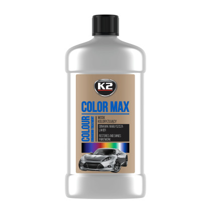 Leštěnka barevná s voskem K2 500ml - stříbrná