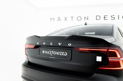 Prodloužení spoileru 3D Volvo S60 R-Design Mk3 černý lesklý plast