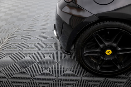 Splittery zadní boční V.2 Abarth 500 Mk1 černý lesklý plast