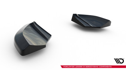 Splittery zadní boční V.2 Abarth 500 Mk1 černý lesklý plast