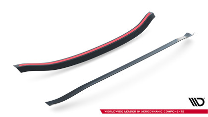 Prodloužení spoileru V.1 Honda Civic Type-R Mk10 / Mk10 Facelift černý lesklý plast