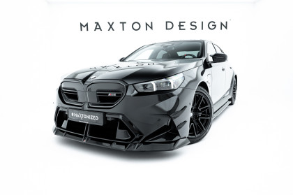 Spojler pod nárazník lipa V.1 BMW M5 Sedan / Touring G90 černý lesklý plast