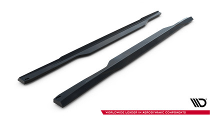 Prahové lišty BMW M5 Sedan / Touring G90 černý lesklý plast